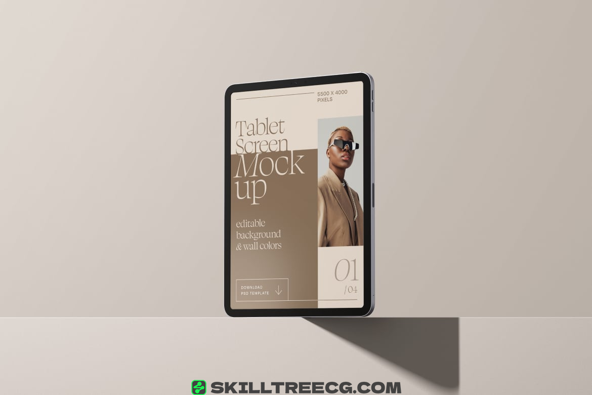图片[3]-Vertical iPad Pro Screen Mockup Set（591349）-技能树